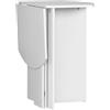 HOMCOM Tavolo da Pranzo Salvaspazio, Tavolo Pieghevole da Esterno, Tavolo da Cucina e Soggiorno in Legno 90x60x74cm, Bianco