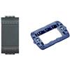 BTicino SL4004 kit invertitore living int 1P 16A & SLN4703F Livinglight International Supporto a 3 Moduli