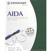 Zweigart Tela Aida a 14 Punti, Vuota, 50 x 55 cm, Colore: Verde (49,53 x 54,61 (19,5 cm x 21,5), di Grassi/4