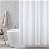 ANSIO Tenda da doccia, bianco solido, 180 x 180 cm (71 x 71 inch) | 100% poliestere