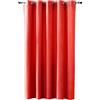 Duffi Baby Duffi - Tenda oscurante con occhielli metallici. Tende camera, tenda da pranzo, tende soggiorno e camera da letto. Confezionato. Effetto Oscurante. 1 pezzo lungo. Colore: rosso. 250 x 260 cm