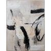 DRW Quadro Tela Stampato Astratto con Cornice PS Nero Beige e Grigio 90 x 5 x 120 cm, Medidas: 90x5x120cm