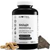 HIVITAL foods Shilajit puro 46000 mg. 120 capsule vegane per 2 mesi di trattamento. 60% di Acido Fulvico e 12% di Acidi Umici. Ricco di Minerali e Oligoelementi. Prodotto in Europa da HIVITAL
