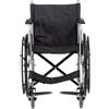 SPES S.R.L. SPES - Sedia a Rotelle Leggera ad Autospinta, Carrozzina per Disabili e Anziani Pieghevole, Braccioli e Poggiapiedi Fissi - Seduta 47 cm - Nero