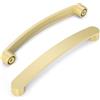 FURNIWARE 10 maniglie per mobili, 160 mm, distanza tra i fori, per armadi, cucina, cassetti, maniglie in ottone