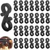 Bakiauli 120 Pezzi Ganci a S, Appendere le Luci di Fata per Ganci Clip all'aperto (Nero)