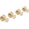 Beelee Ganci da parete in oro spazzolato, confezione da 4 ganci per asciugamani da bagno, ganci per accappatoi, accessori in oro, resistenti, appendiabiti per cappelli, appendiabiti, BA9777BG-4