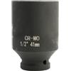 Flewdart bussola lunga esagonale 1/2 41mm, chiave a bussola 41 mm 1/2, Lunghezza 78 mm, acciaio al cromo molibdeno, CR-MO
