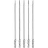 QUARKZMAN 5pz Punte per Cacciavite Chiave Esagonale 2,5mm (H2,5) Metrico 1/4 Attacco Esagonali 150mm (6) Punta Magnetica Lunghe Acciaio S2 Punta Trapano Piatte Grado Industriale per Viti