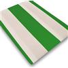 Generico Tenda Sole Strisce Esterno Balcone Terrazzo Veranda Gazebo Portico con Anelli e Ganci per Applicazione, Resistente e Lavabile, 100% Poliestere Durevole, Tinta Righe (Verde_Bianco, 300x300)