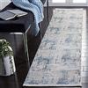 Safavieh Tappeto contemporaneo per soggiorno, sala da pranzo, camera da letto - Dream Collection, pelo corto, grigio e blu, 61 x 213 cm