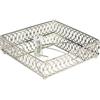 HOME DECO FACTORY, KA0281, Vassoio in Metallo Argentato per Decorazione e conservazione, Ideale per Bagno o Cucina, Pratico ed Elegante, Dimensioni perfette, Colore Argento, Misura Standard