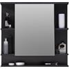 trendteam smart living Tetis Mobili, Derivato del Legno, Grigio Scuro (Grafite)/Bianco (Alta lucentezza), 72 x 76 x 20 cm