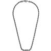 Armani Exchange Collana da uomo in acciaio inossidabile con chiusura a moschettone