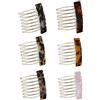 KGDUYC 6 pezzi pettini - squisiti pettini laterali per capelli, stile francese, vintage, piccoli fermagli per capelli a sette denti,pettini laterali francesi accessori gioielli per donne e ragazze