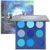 Docolor 9 Colori Palette Ombretto Blu Palette Ombretto Polvere Colorata in Crema Glitterata Altamente Pigmentata Naked Smokey Mattes Shimmers Palette Trucco Impermeabile