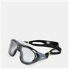 Speedo Biofuse 2.0 - Maschera da nuoto unisex per adulti, colore: nero/acciaio, taglia unica