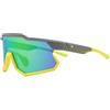 Surf Monkey Occhiali da sole sportivi uomo/donna - TR90 - Occhiali leggeri per bicicletta e sport all'aria aperta (scuro) (giallo)