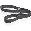 BODYMATE Fascia elastica con 3 passanti, lunghezza totale circa 75 cm, larghezza 3,8 cm, in 100% cotone naturale