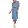 ONLY Onlpema Hannover SS DNM Abito Sh Qyt Vestito, Blu Denim Medio, S Donna