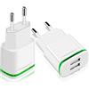 Gakaogue Caricatore USB - Adattatore per iPhone 12 11 Pro Max SE X XR XS 8 7 6 6S Plus Presa USB