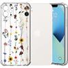 Choeeu ChoosEU Trasparente Custodia per iPhone 11 Sottile TPU Silicone Cover Disegni Colorate Fiore Fiori Motivo per Ragazza Donne Antiurto Protettiva Case Morbido Custodie - Girasole