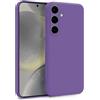 MyGadget Cover per Samsung Galaxy S24 - Custodia in Silicone Morbido a Doppio Strato - Case con Protezione Fotocamera & Fodera Interna Antigraffio - Lilla