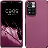 kwmobile Custodia Compatibile con Xiaomi Redmi Note 11 Pro+ 5G / Note 11 Pro Plus 5G Cover - Back Case Morbida - Protezione in Silicone TPU Effetto Metallizzato lavanda metallizzato