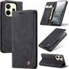 Cracedily Cover per Xiaomi Redmi Note 14 4G Case, Custodia Cover Pelle Premium Portafoglio con Porta Carte Magnetica Supporto Protezione Flip Case Custodia per Redmi Note 14 4G, Nero