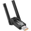 calonny Adattatore WiFi 6 Bluetooth 5.4 USB 2in1, dual band 2,4/5GHZ ax900Mbps per PC/laptop/desktop, adattatore WiFi Bluetooth mini USB senza driver, supporta Windows 7/10/11