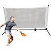 LearnLyrics Rete da allenamento da pickleball - Rete da allenamento da badminton, campo da pickleball portatile | Campo da allenamento per palla da tennis compatto, rete sportiva all'aperto pieghevole e regla