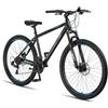 Licorne Bike Guide Premium Mountain Bike 29 pollici - Forcella ammortizzata MTB con freni a disco - Qualità tedesca - Per ragazzi e adulti (nero/blu)