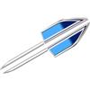 SANNIFA SANNITOU Auto Stemmi per Renault Clio 4 Clio 5 2013-2023 2024, Tronco Logo 3D Anteriore Posteriore Adesivo Alfabeto Distintivo Sostituire Emblem Sticker Stemmi e Decorazioni per Auto,Blue