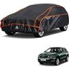 kayme Telo Copriauto Antigrandine, Adatto per Auto a Skoda Karoq (2017-2024), Kayme Copertura Auto Antigrandine Impermeabile E Resistente Anti UV Antipolvere Vento, con strisce riflettenti - Nero.