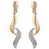 Funkyrox 9 ct oro taglio diamante pavé orecchini. Confezione regalo