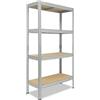 shelfplaza® 180x40x30cm PRO Scaffale metallo per carichi pesanti zincato con 4 ripiani con 200kg capacità di carico/Scaffali in metallo per garage come scaffali per ripostiglio o officina