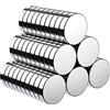 BUSATIA Magneti Rotondi 60 Pezzi, 10x2mm Potenti Magneti Calamite da Frigo Piccoli & Rotondi, Calamite per Lavagne Frigo, Lavagne Nere, Mappe, ecc. - Con Scatola per Stoccaggio Gratuita