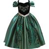 MYRISAM Costume da Principessa per Ragazze Frozen Anna Carnevale Costumi Halloween Cosplay Party Natale Festa Cerimonia Compleanno Abito 2-3 anni