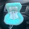 Sbyzm Seggiolino auto per bambole La-bubu da 17 cm, clip di ventilazione per sedile auto per bambole da 10-17 cm, carino seggiolino auto di sicurezza con morbido cuscino per fan delle bambole cieche
