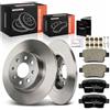 Frankberg 2 dischi freno + 4 pastiglie freno posteriori 93167282 93189823 | Compatibile con: Punto 199, Grande Punto 199, Punto Evo 199