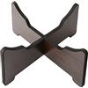 Milisten Supporto per tamburo per lingua in legno, 9,45 x 9,45 x 4,25 pollici, stabile, per tamburo Tongue in acciaio, pratico per conservare e presentare