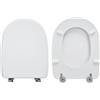 Ceramica azzurra Copriwater Azzurra Novecento compatibile in poliestere bianco
