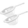 Rixotix 2 colino in plastica per filtro kefir, colino in nylon extra fine, filtro da cucina con manici antiscivolo, adatto per filtrare yogurt, vino lattico e miele