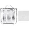 Buachois Portautensili Gabbia per Bacchette a Parete Autoadesiva 16x14x8cm Scolapiatti da Cucina in Acciaio Inossidabile Scolapiatti per Lavello Cestello Stendino, Cucchiaio Forchetta Contenitore per Coltelli