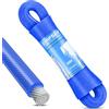 E-RFSEY 30 m corda stendi panni esterni, cavo stendibiancheria acciaio, capacità di carico 220 kg, fili per panni antiruggine e impermeabili (diametro 4 mm blu)