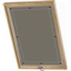 AIYOUVM Tenda Oscurante 38x80cm Poliestere, con Ventose, Tende Oscuranti A Rullo Tendine A Vetro per Porta Finestra per Tetti Termica -Cachi