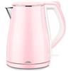 WANGJIN-Bollitore elettrico Bollitore Elettrico Spegnimento Automatico per Uso Domestico Grande capacità 24 Ore Isolamento 1500W Isolamento antiscottatura Acciaio Inossidabile Integrato 1.8L Rosa