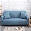 Himlaya Classico Copridivano Elasticizzato, Copridivano in Tessuto Elasticizzato Fodera per Divano con Corda Fissa per Universale poltrone divani a 1/2/3/4 posti (Azzurro,3 posti (195-230 cm))