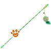Leopet Cannetta Colorata con Pallina in Sisal e Piuma (45 cm) - Confezione Da 1 Pezzo