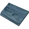 TECHMADE ETRES Portafoglio Magnetico Flat Camouflage - 5 Slot Carte + Tasca Contanti - Protezione RFID, Ultra Slim, Funzione Stand per Smartphone - Anello Adattatore Magnetico Incluso (Light Blu Cam)